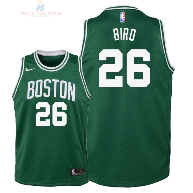 Acquista Maglia NBA Bambino Boston Celtics #26 Jabari Bird Verde Icon 2018