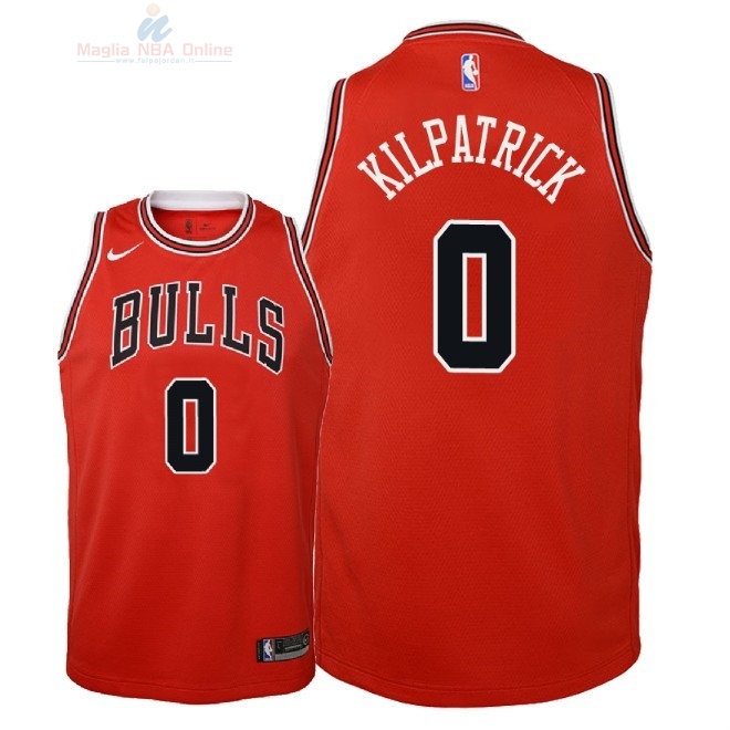 Acquista Maglia NBA Bambino Chicago Bulls #0 Sean Kilpatrick Rosso Icon 2018