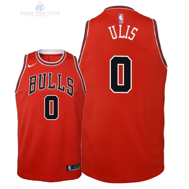 Acquista Maglia NBA Bambino Chicago Bulls #0 Tyler Ulis Rosso Icon 2018