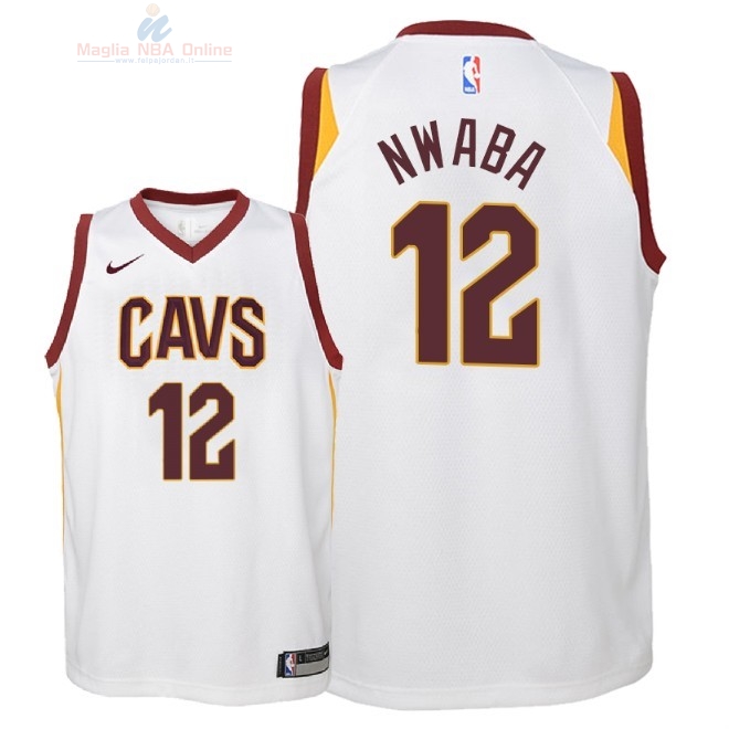 Acquista Maglia NBA Bambino Cleveland Cavaliers #12 David Nwaba Bianco Association 2018