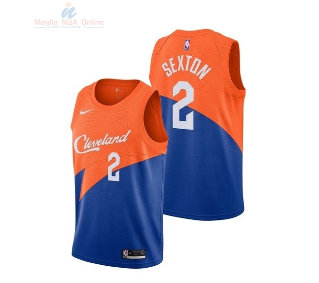 Acquista Maglia NBA Bambino Cleveland Cavaliers #2 Collin Sexton Nike Blu Città 2018-19