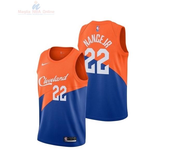 Acquista Maglia NBA Bambino Cleveland Cavaliers #22 Larry Nance Jr Nike Blu Città 2018-19