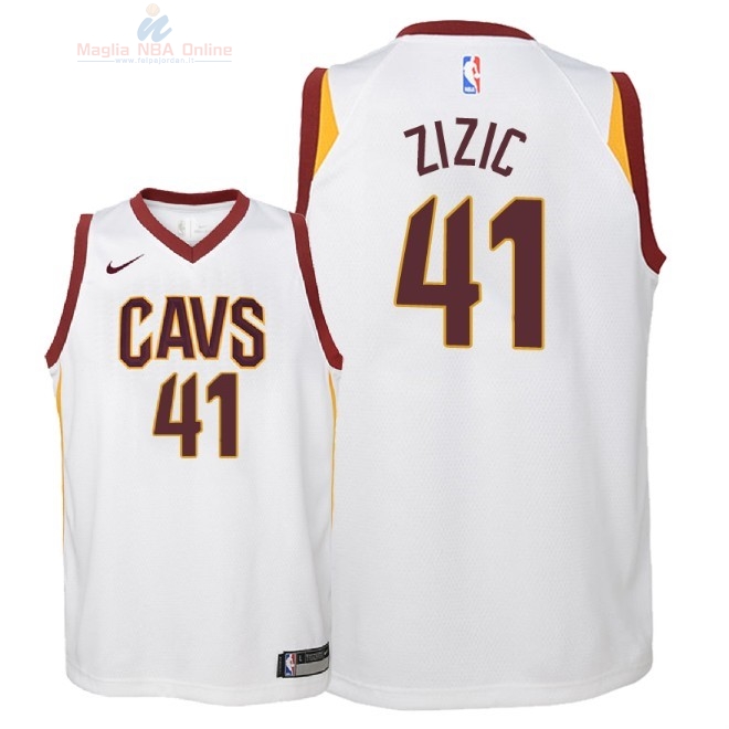 Acquista Maglia NBA Bambino Cleveland Cavaliers #41 Ante Zizic Bianco Association 2018