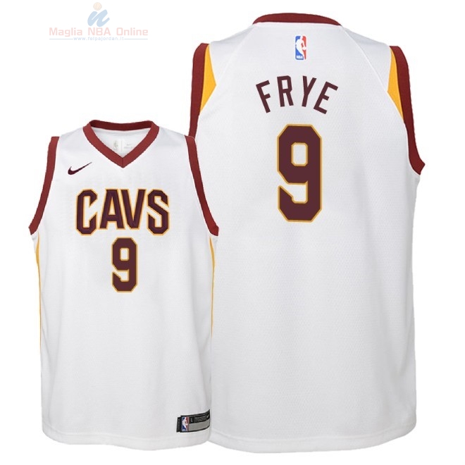 Acquista Maglia NBA Bambino Cleveland Cavaliers #9 Channing Frye Bianco Association 2018