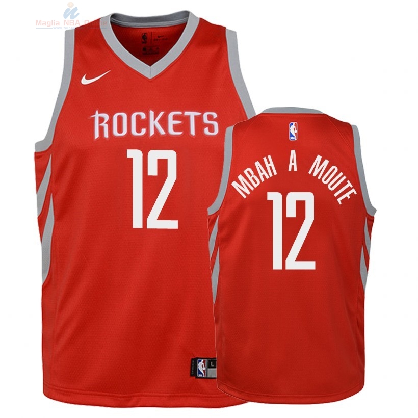 Acquista Maglia NBA Bambino Houston Rockets #12 Luc Mbah a Moute Rosso Icon 2018