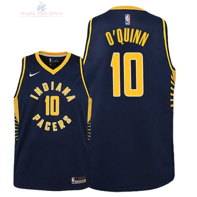 Acquista Maglia NBA Bambino Indiana Pacers #10 Kyle O'Quinn Marino Icon 2018-19