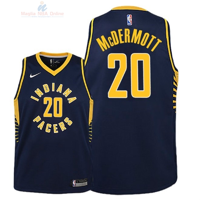 Acquista Maglia NBA Bambino Indiana Pacers #20 Doug McDermott Marino Icon 2018-19