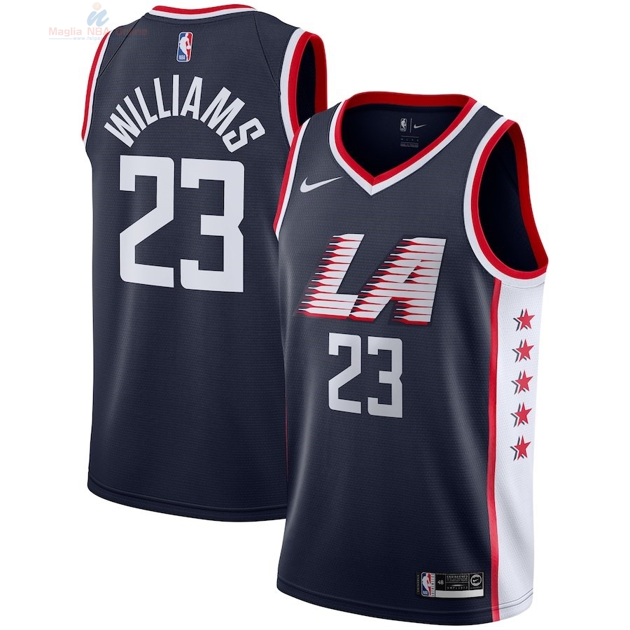 Acquista Maglia NBA Bambino L.A.Clippers #23 Lou Williams Nike Marino Città 2018-19