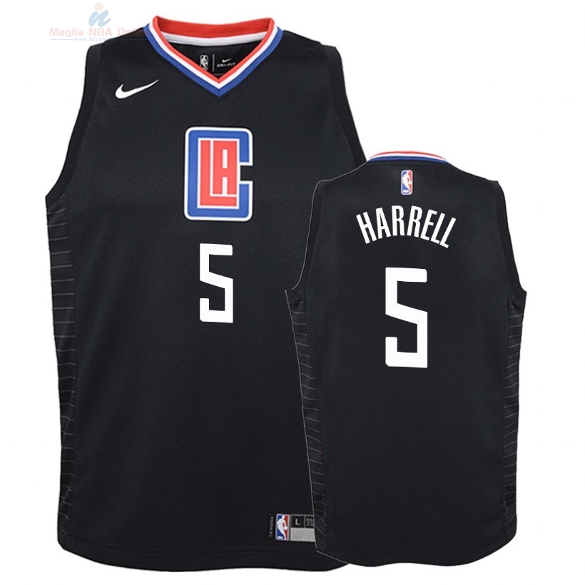 Acquista Maglia NBA Bambino L.A.Clippers #5 Montrezl Harrell Nero Statement 2018