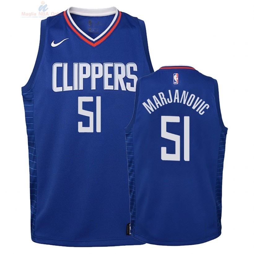 Acquista Maglia NBA Bambino L.A.Clippers #51 Boban Marjanovic Blu Icon 2018