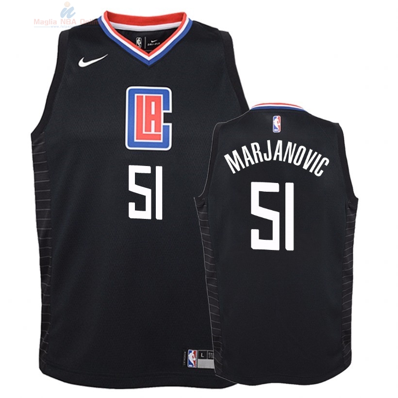 Acquista Maglia NBA Bambino L.A.Clippers #51 Boban Marjanovic Nero Statement 2018