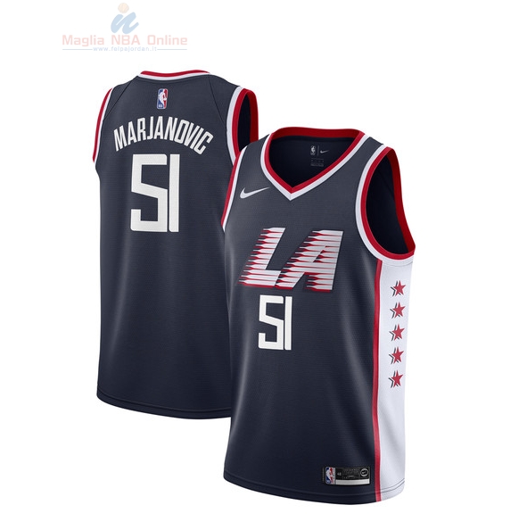Acquista Maglia NBA Bambino L.A.Clippers #51 Boban Marjanovic Nike Marino Città 2018-19