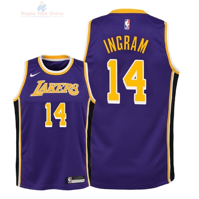 Acquista Maglia NBA Bambino L.A.Lakers #14 Brandon Ingram Porpora Statement 2018-19