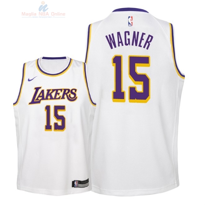 Acquista Maglia NBA Bambino L.A.Lakers #15 Moritz Wagner Bianco Association 2018-19