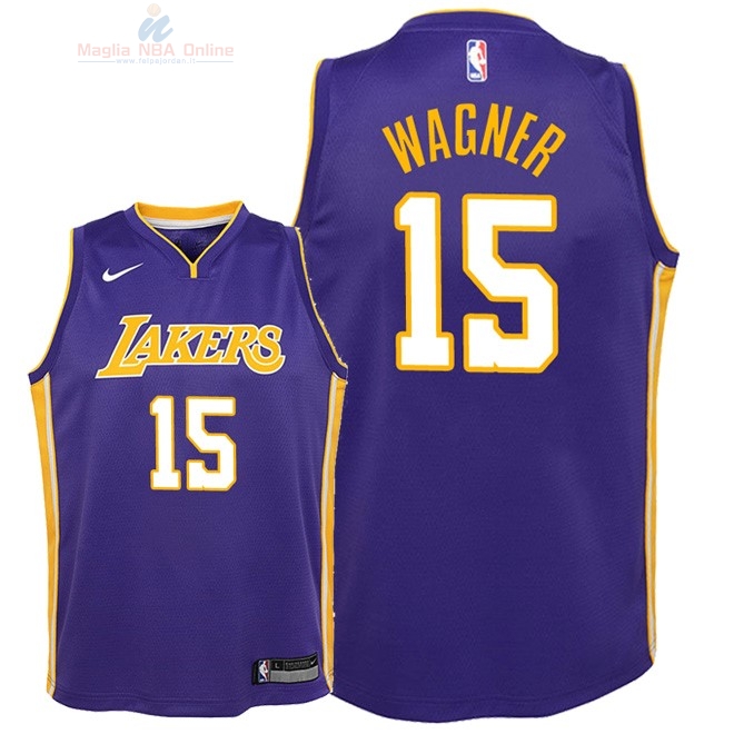 Acquista Maglia NBA Bambino L.A.Lakers #15 Moritz Wagner Porpora Statement 2018