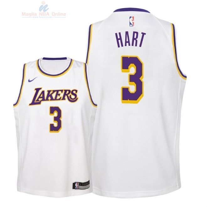 Acquista Maglia NBA Bambino L.A.Lakers #3 Josh Hart Bianco Association 2018-19