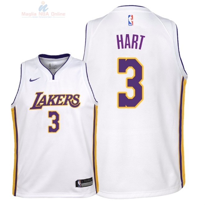 Acquista Maglia NBA Bambino L.A.Lakers #3 Josh Hart Bianco Association 2018