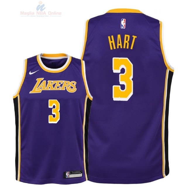 Acquista Maglia NBA Bambino L.A.Lakers #3 Josh Hart Porpora Statement 2018-19