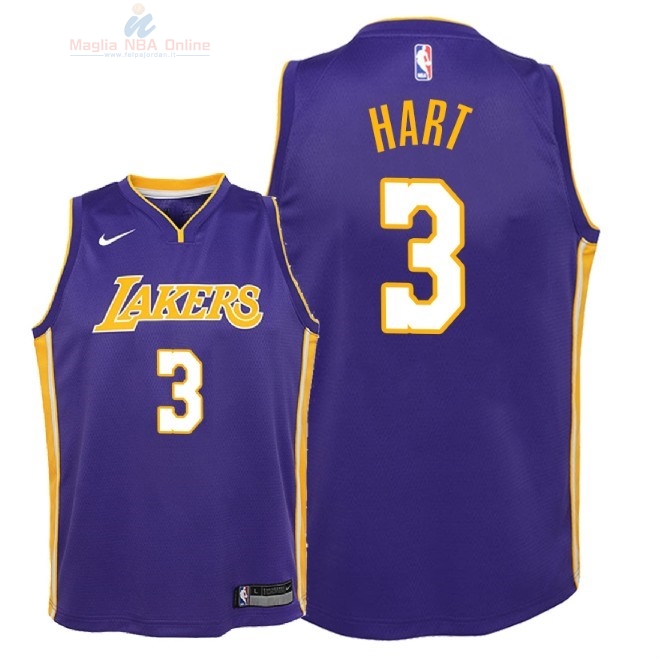 Acquista Maglia NBA Bambino L.A.Lakers #3 Josh Hart Porpora Statement 2018