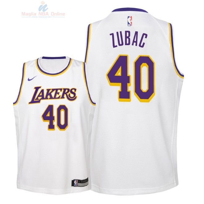 Acquista Maglia NBA Bambino L.A.Lakers #40 Ivica Zubac Bianco Association 2018-19