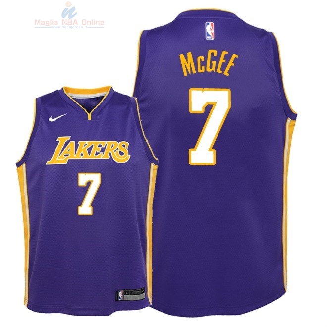 Acquista Maglia NBA Bambino L.A.Lakers #7 JaVale McGee Porpora Statement 2018