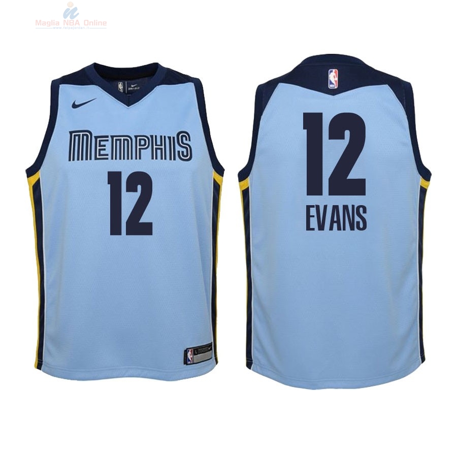 Acquista Maglia NBA Bambino Memphis Grizzlies #12 Tyreke Evans Blu Statement 2018