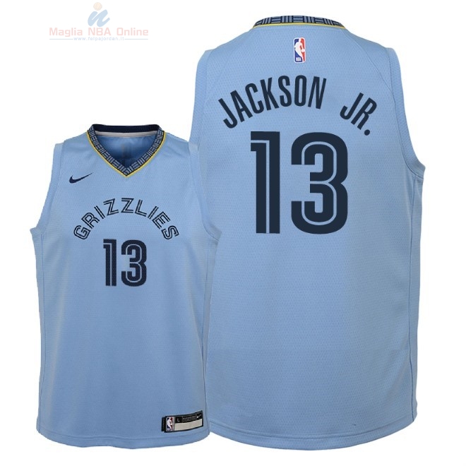 Acquista Maglia NBA Bambino Memphis Grizzlies #13 Jaren Jackson Jr Blu Statement 2018-19