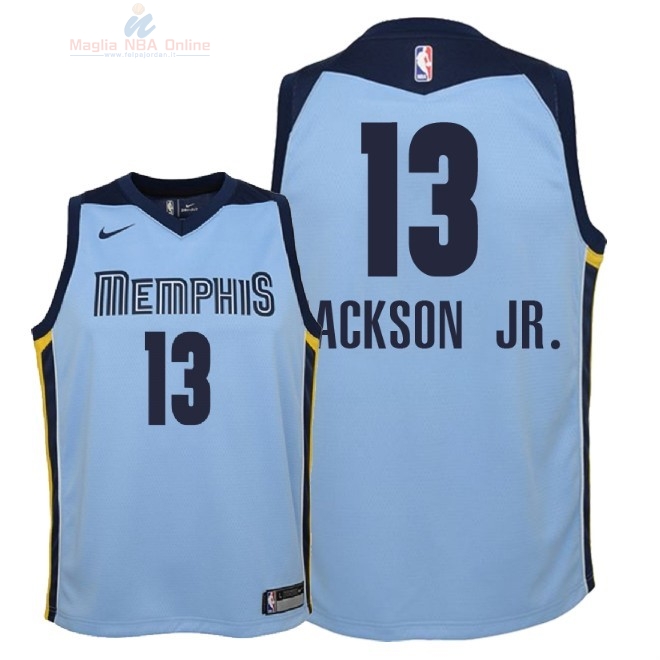 Acquista Maglia NBA Bambino Memphis Grizzlies #13 Jaren Jackson Jr Blu Statement 2018
