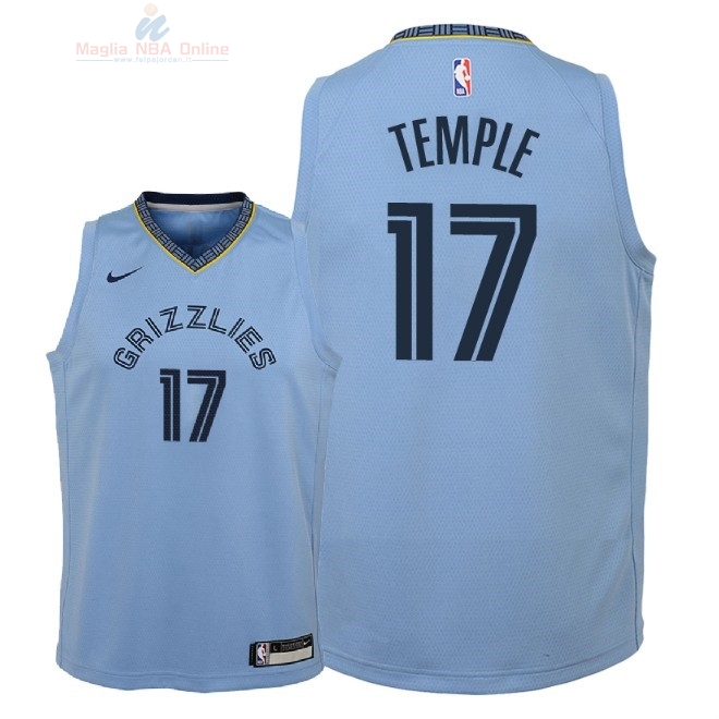 Acquista Maglia NBA Bambino Memphis Grizzlies #17 Garrett Temple Blu Statement 2018-19