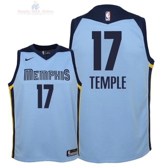 Acquista Maglia NBA Bambino Memphis Grizzlies #17 Garrett Temple Blu Statement 2018