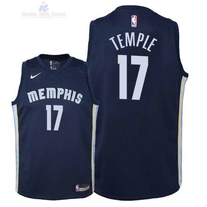Acquista Maglia NBA Bambino Memphis Grizzlies #17 Garrett Temple Marino Icon 2018