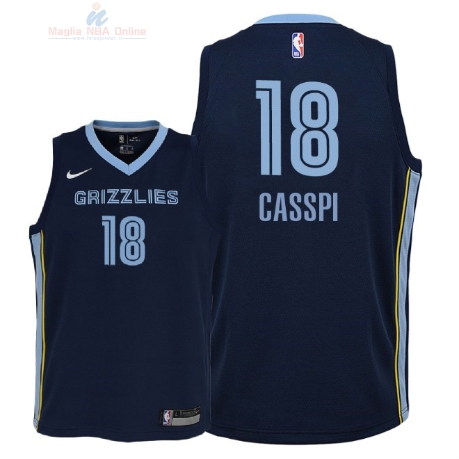 Acquista Maglia NBA Bambino Memphis Grizzlies #18 Omri Casspi Marino Icon 2018-19