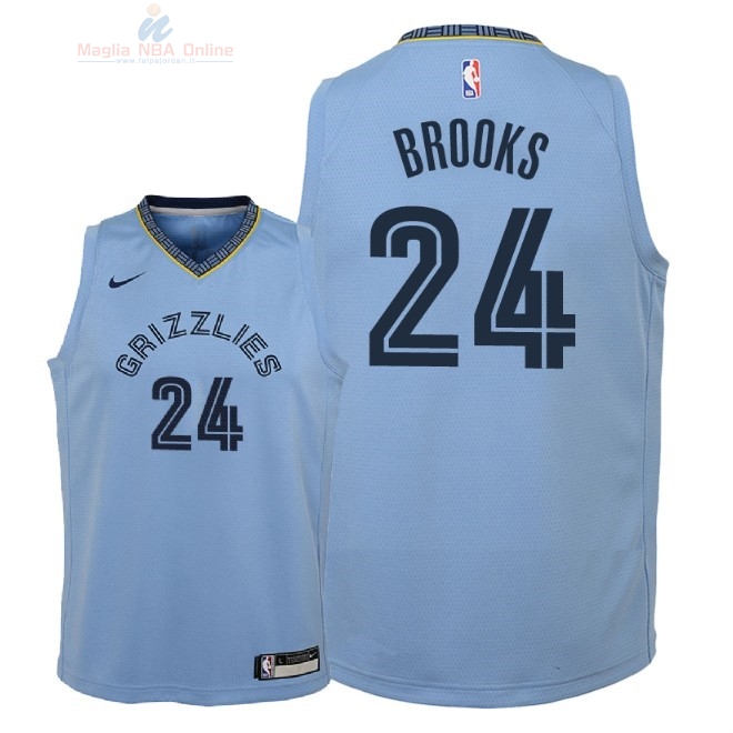 Acquista Maglia NBA Bambino Memphis Grizzlies #24 Dillon Brooks Blu Statement 2018-19