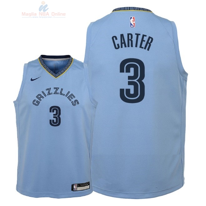 Acquista Maglia NBA Bambino Memphis Grizzlies #3 Jevon Carter Blu Statement 2018-19