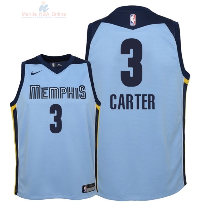 Acquista Maglia NBA Bambino Memphis Grizzlies #3 Jevon Carter Blu Statement 2018