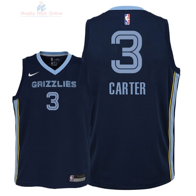 Acquista Maglia NBA Bambino Memphis Grizzlies #3 Jevon Carter Marino Icon 2018-19