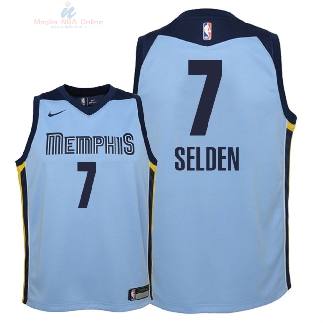 Acquista Maglia NBA Bambino Memphis Grizzlies #7 Wayne Selden Blu Statement 2018