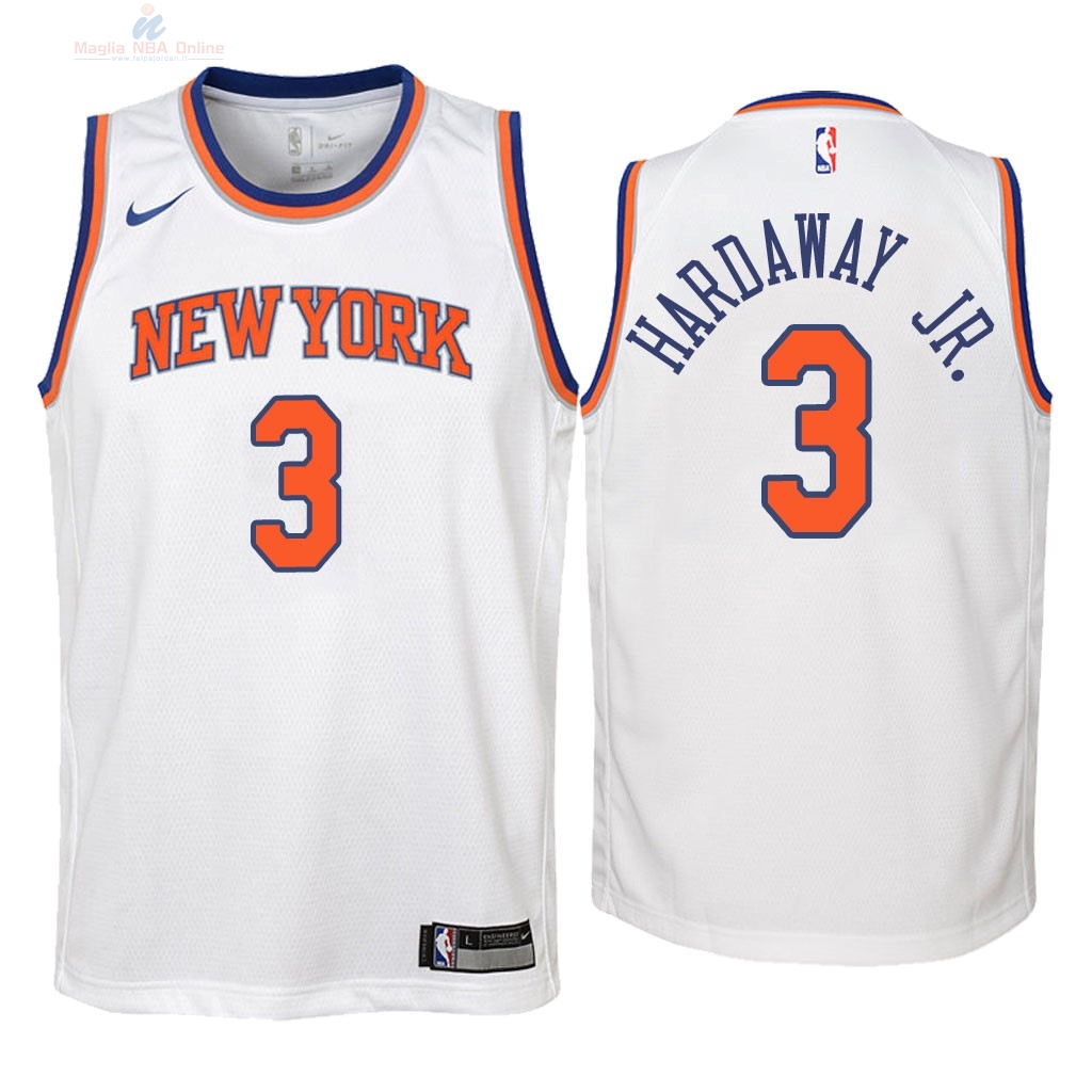 Acquista Maglia NBA Bambino New York Knicks #3 Tim Hardaway Jr Bianco Association 2018