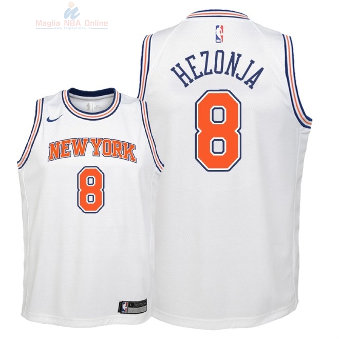 Acquista Maglia NBA Bambino New York Knicks #8 Mario Hezonja Bianco Statement 2018