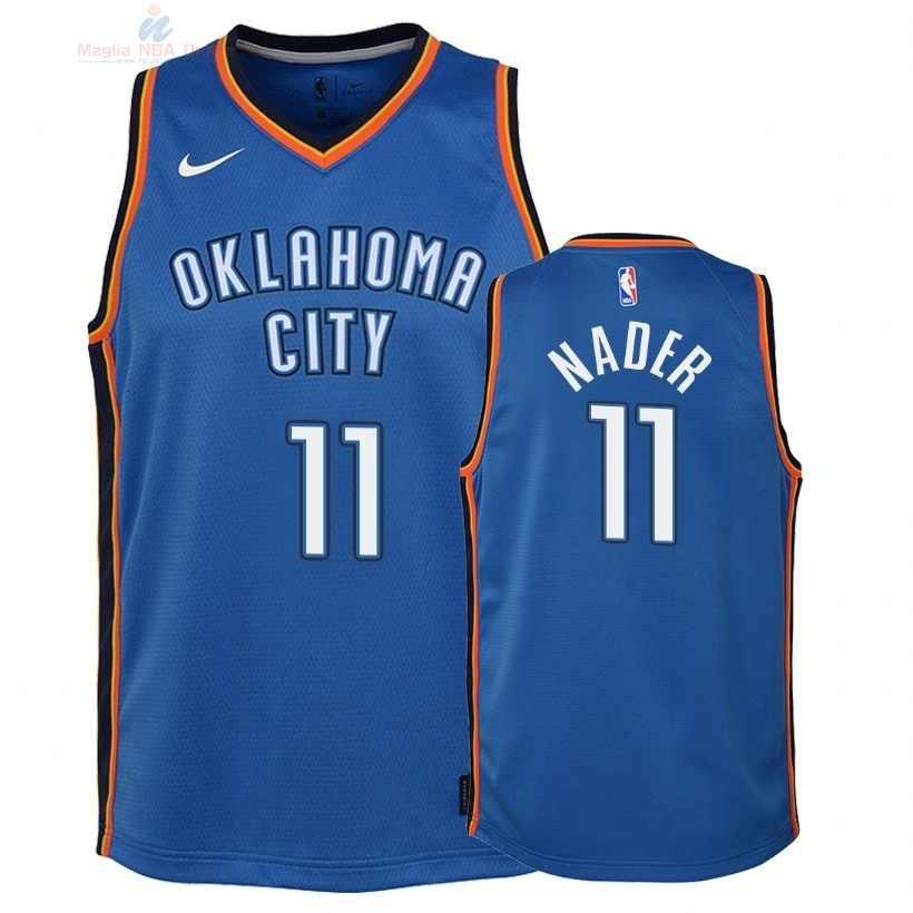 Acquista Maglia NBA Bambino Oklahoma City Thunder #11 Abdel Nader Blu Icon 2018