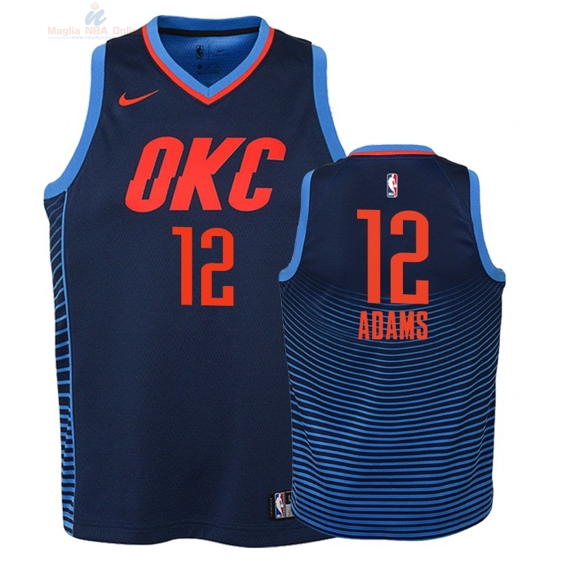 Acquista Maglia NBA Bambino Oklahoma City Thunder #12 Steven Adams Marino Statement 2018