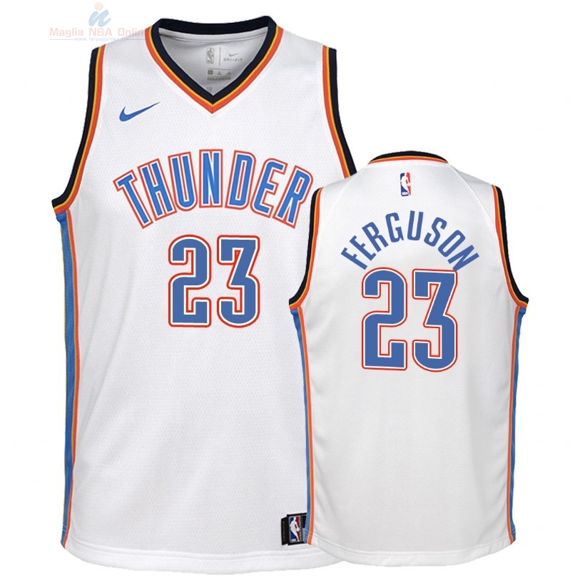 Acquista Maglia NBA Bambino Oklahoma City Thunder #23 Terrance Ferguson Bianco Association 2018