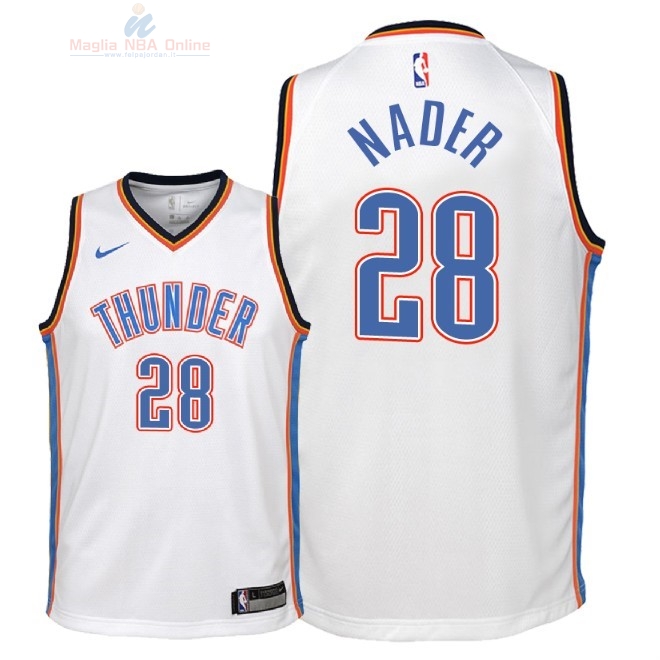 Acquista Maglia NBA Bambino Oklahoma City Thunder #28 Abdel Nader Bianco Association 2018