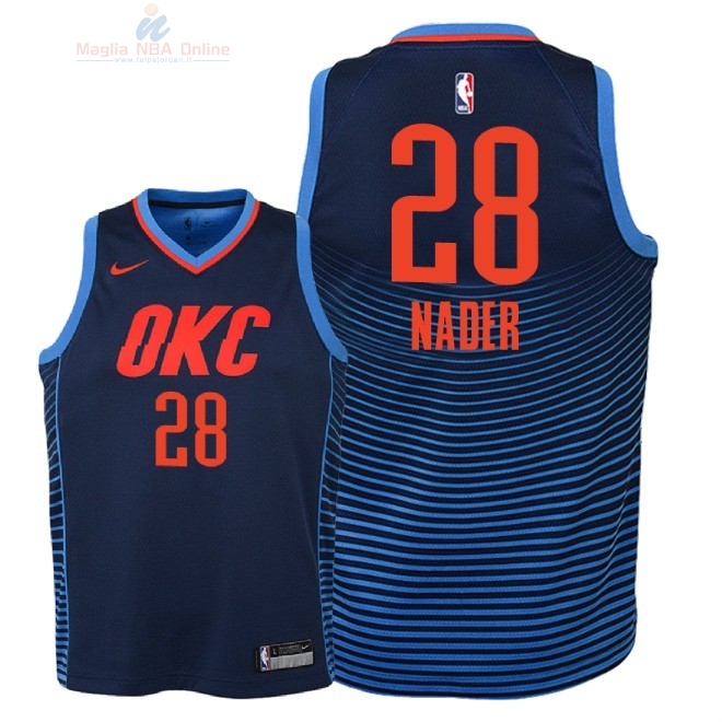 Acquista Maglia NBA Bambino Oklahoma City Thunder #28 Abdel Nader Marino Statement 2018