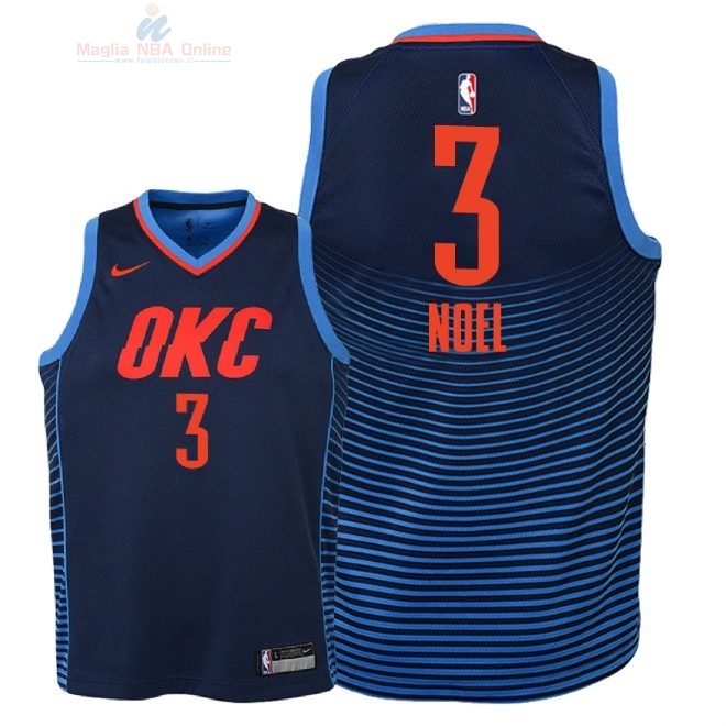 Acquista Maglia NBA Bambino Oklahoma City Thunder #3 Nerlens Noel Marino Statement 2018