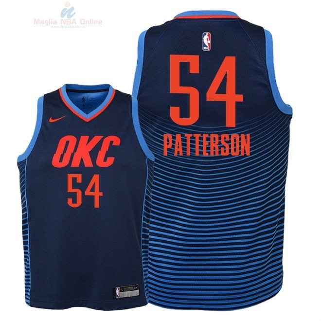 Acquista Maglia NBA Bambino Oklahoma City Thunder #54 Patrick Patterson Marino Statement 2018