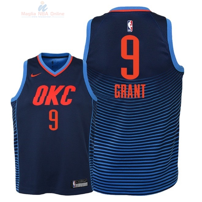 Acquista Maglia NBA Bambino Oklahoma City Thunder #9 Jerami Grant Marino Statement 2018