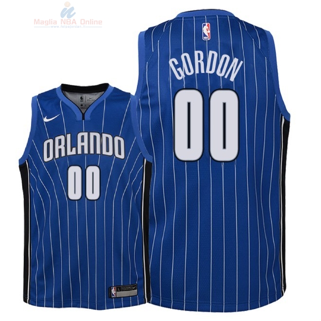 Acquista Maglia NBA Bambino Orlando Magic #0 Aaron Gordon Blu Icon 2018