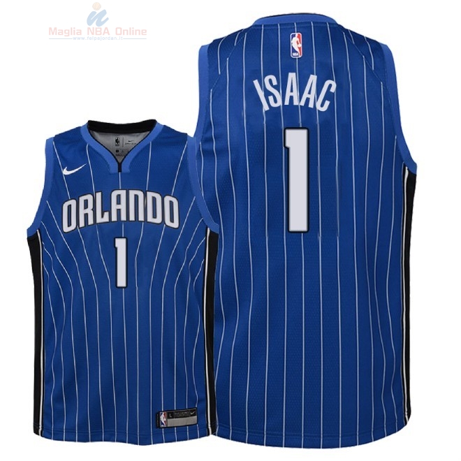 Acquista Maglia NBA Bambino Orlando Magic #1 Jonathan Isaac Blu Icon 2018