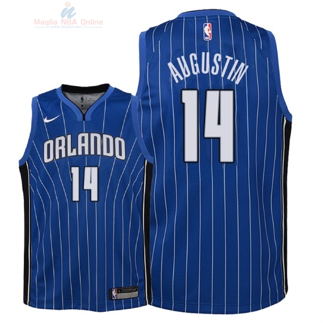 Acquista Maglia NBA Bambino Orlando Magic #14 D.J. Augustin Blu Icon 2018